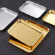 Food-grade stainless steel dish preparation tray with mesh, refrigerator storage box, fruit tray, towel tray, grilled fish tray, barbecue cold dish tray