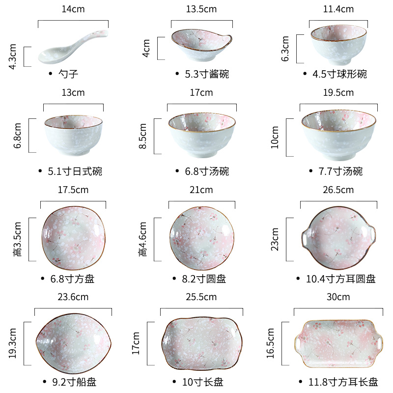 Element treasure Japanese youth hand - made ceramic tableware household dish to eat bowl soup bowl rainbow such as bowl dish dish of fish