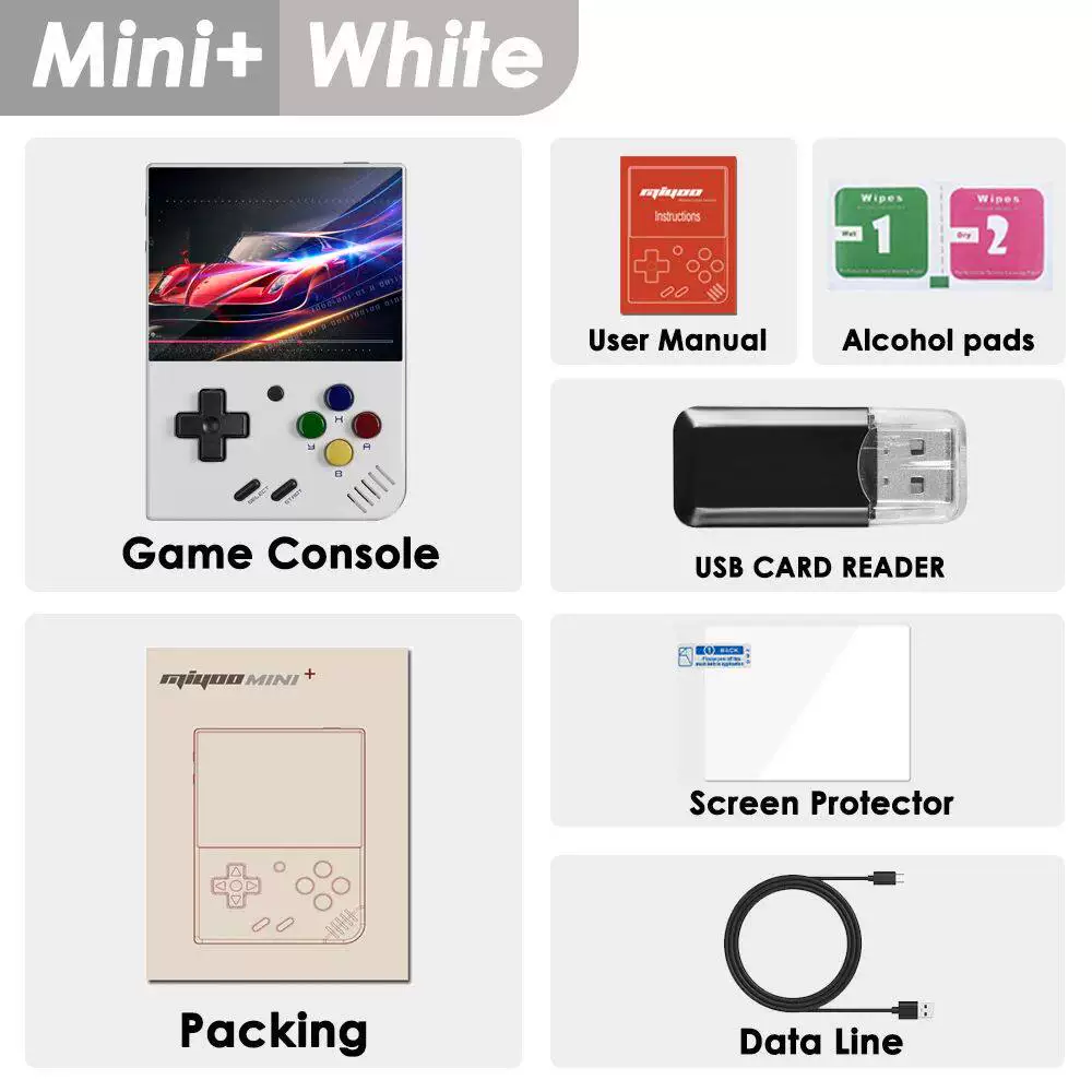 Портативная ретро портативная игровая консоль MIYOOO MINI PLUS v2 mini