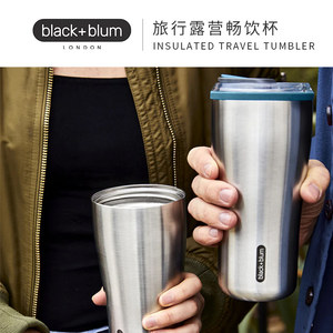 British Blackblum Thermos Cup Coffee Cup Car Cup High-Looking Stainless Steel Outdoor Cold Water Cup for Men and Women