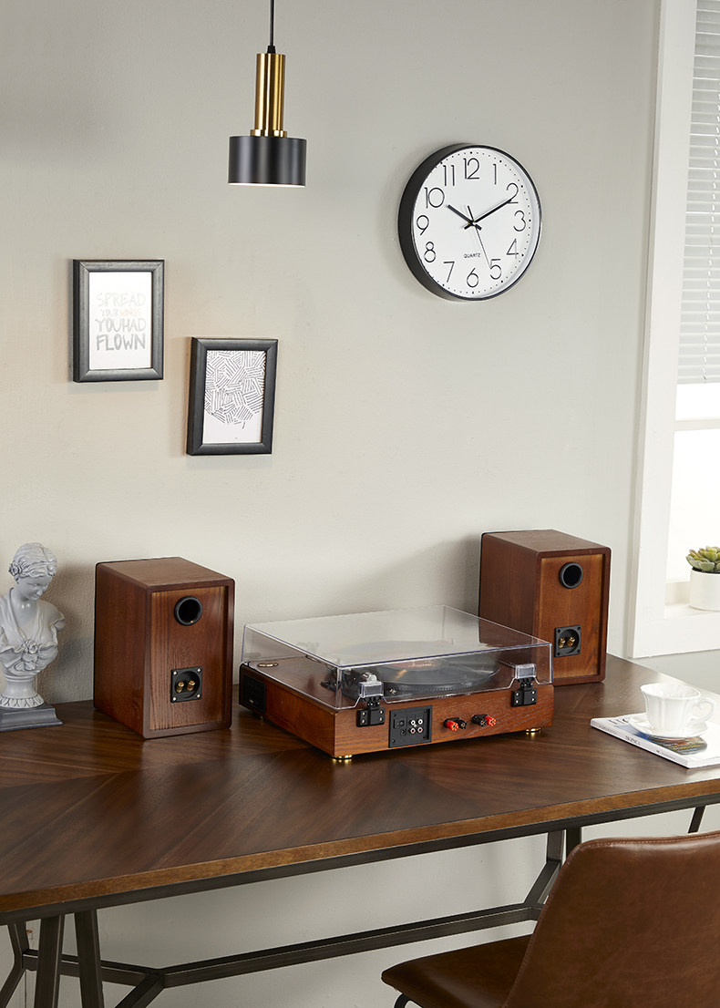 Виниловый проигрыватель orangedi橙迪黑胶唱片机复古留声机音响蓝牙音箱欧式情人节礼物lp