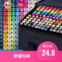 Xinjiang Tibet double-headed quick-drying marker pen painting and coloring set watercolor note pen