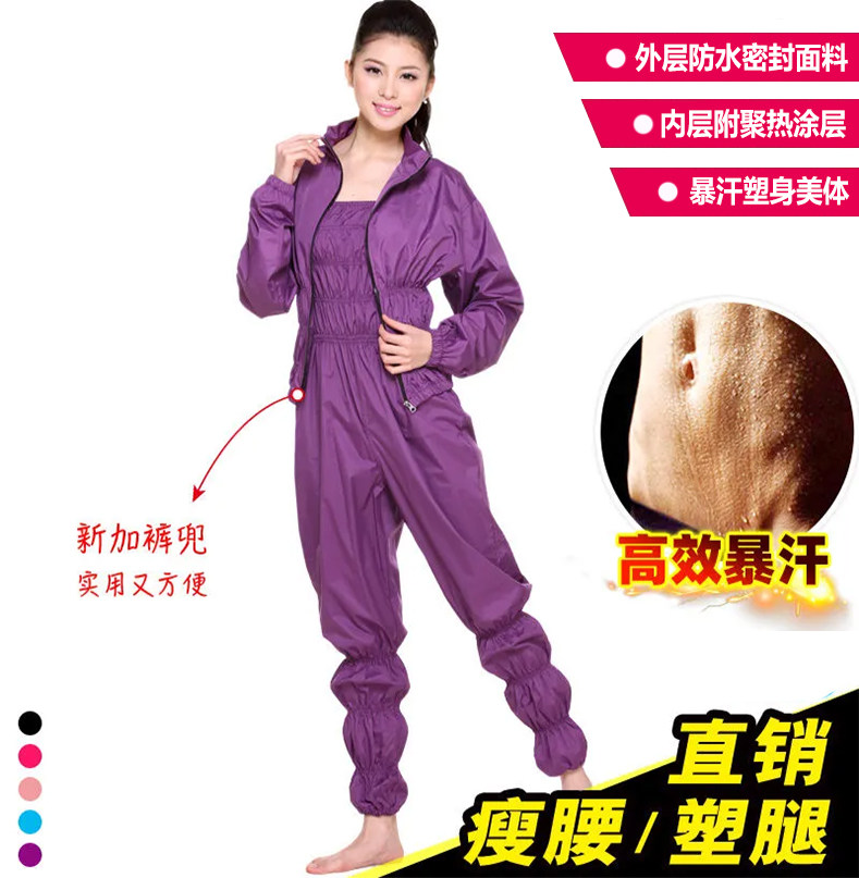 暴汗服女爆汗裤减肥衣舞蹈生练功衣服瘦发汗身运动健身训练收腹裤
