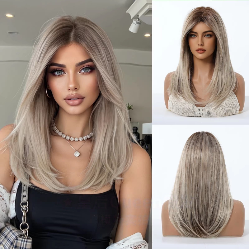 European and American Style Bangs Fashion Women's Wig Short Hair Full Headpiece Multi-Color Warm Silk Wigs Daily Hair Breathable European and American Style Bangs Fashion Women's Wig Short Hair Full Headpiece Multi-Color Warm Silk Wigs Daily Hair Breathable