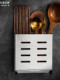 Italian Aisino 304 Stainless Steel Chopstick Holder Wall-Mounted Household Chopstick Tube Kitchen Draining Spoon Holder