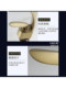 Italian Aisonola Silk Gold Light Luxury Faucet Bathroom Nordic Bathroom Basin Hot and Cold Faucet All Copper