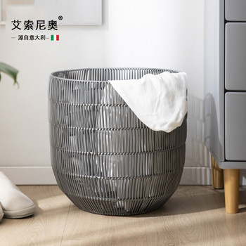 Italian Aisino Light Luxury Laundry Basket Bathroom Dirty Clothes Storage Basket Laundry Hamper Bathroom Storage Rack