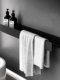Aisonio Bathroom Storage Rack 304 Stainless Steel Wall-Mounted Bathroom Organizer No-Drill Towel Rack