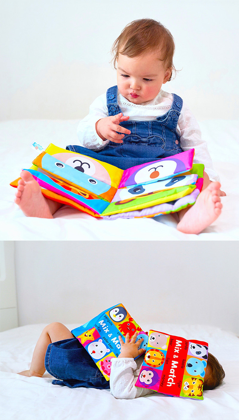 Ожерелье cartoon animal face matching cloth book torn baby stereo clo