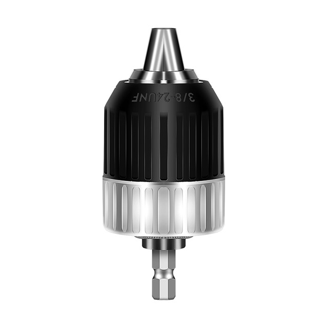 1/4 Hex Shank Drill Chuck Three-Jaw Chuck Conversion Electric Screwdriver to Drill 1.5-13mm