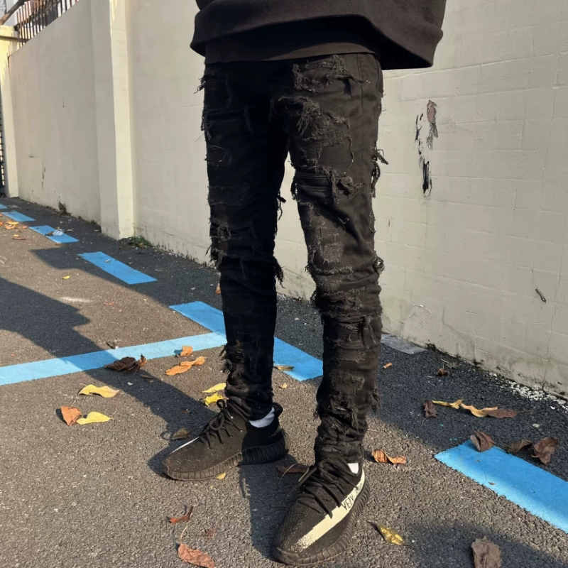 In Stock, Same Day Shipping! Distressed Jeans with a Unique Distressed Look In Stock, Same Day Shipping! Distressed Jeans with a Unique Distressed Look
