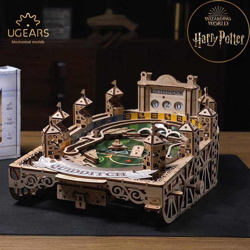 Ugears Harry Potter Officially Licensed Merchandise Magic Quidditch Match Pinball Puzzle Gift for Boys and Girls