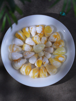 Gold porcelain and white monster cave beeswax tee. Seiko one-piece large hole channel. Russian material. White nectar and white wax with bead accessories.