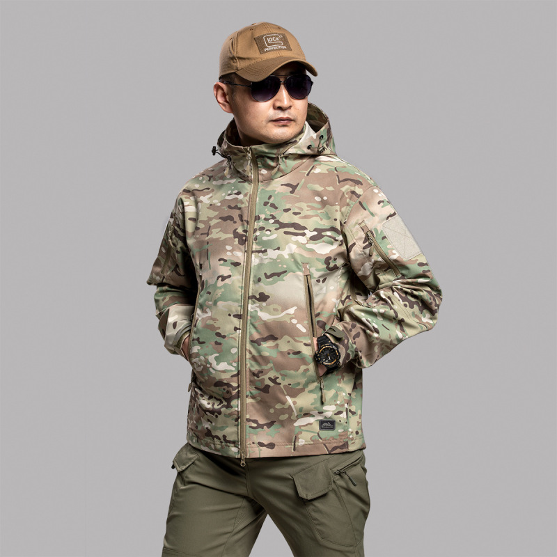 New Style Outdoor Camouflage Tactical Suit for Men, Spring and Autumn Outdoor Water-Repellent Tactical Jacket, Scratch-Resistant and Wear-Resistant Camouflage Suit New Style Outdoor Camouflage Tactical Suit for Men, Spring and Autumn Outdoor Water-Repellent Tactical Jacket, Scratch-Resistant and Wear-Resistant Camouflage Suit