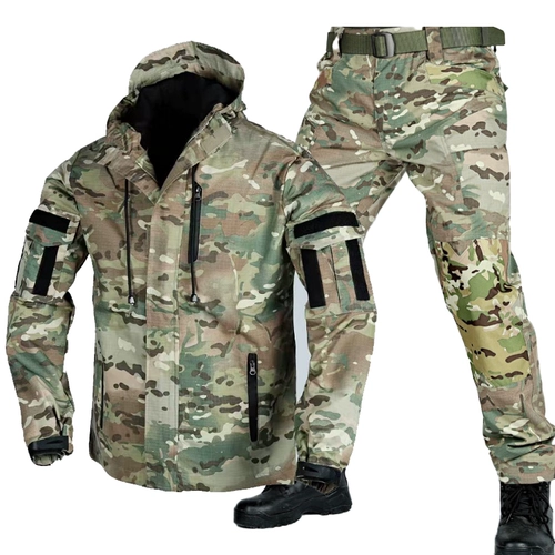 Дорожный тактический камуфляжный комплект, ветрозащитная водонепроницаемая альпинистская куртка для работы