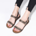 Word với sandal da nữ 2019 xuân hè mới hoang dã phiên bản Hàn Quốc với thời trang giày Roman hoang dã - Sandal sandal nữ đế cao Sandal