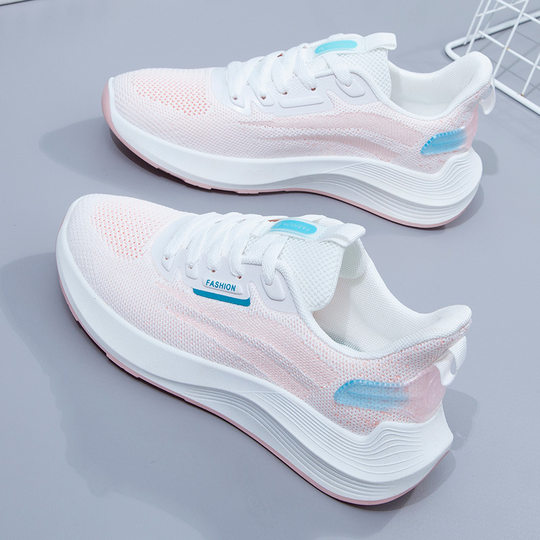 New Lightweight Soft-Soled Women's Shoes, Summer Casual Versatile Sneakers, 2023 Mesh Shoes, Running Shoes, Fashionable Trendy Shoes
