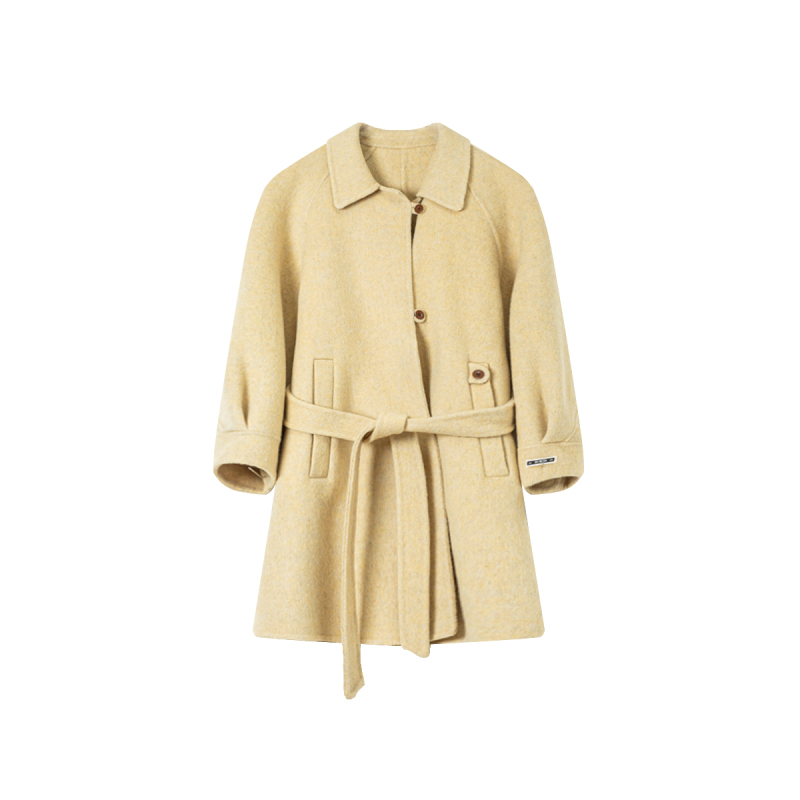 [Exclusive for Jingjing Sisters] Autumn and Winter Women's Mid-Length Stylish and Elegant Coat 2542