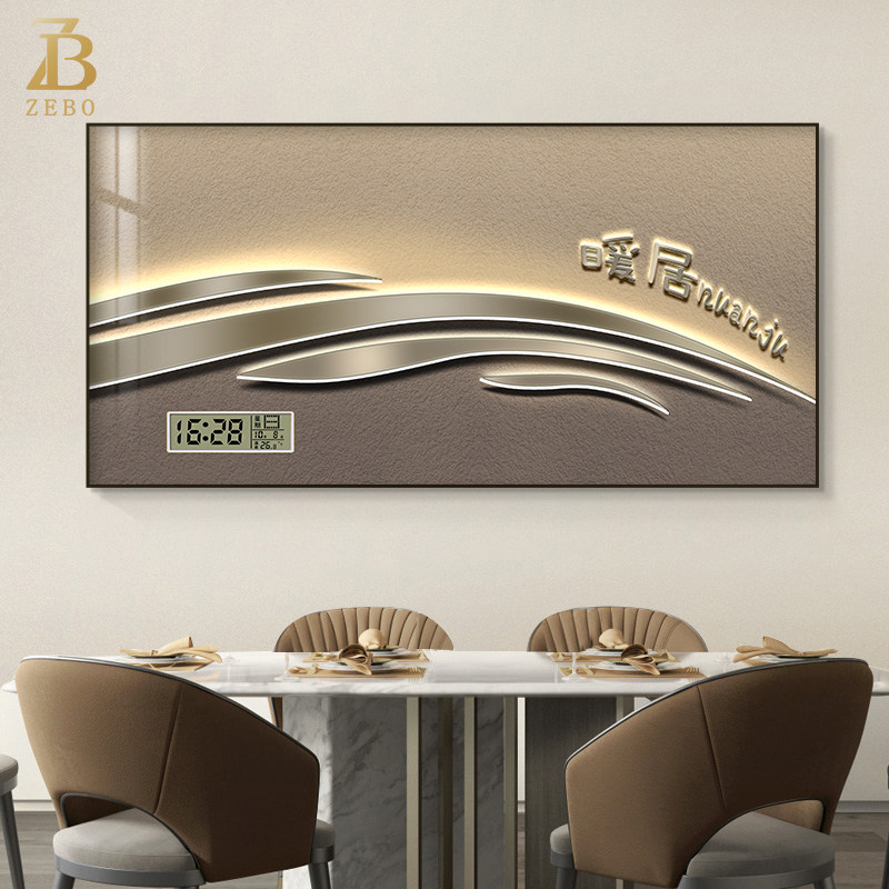 Modern light extravagant electric meter box decoration painting with electronic perpetual calendar hanging painting shielded distribution box total switch hanging wall murals-Taobao