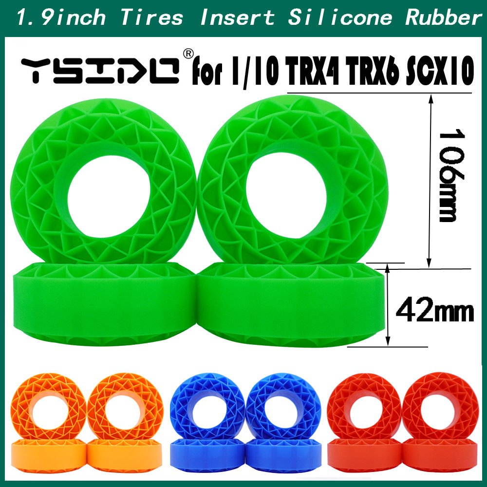 1.9inch Soft silicone tire 106x42mm with foam lining suitable for 1/10 TRX4 TRX6 SCX10