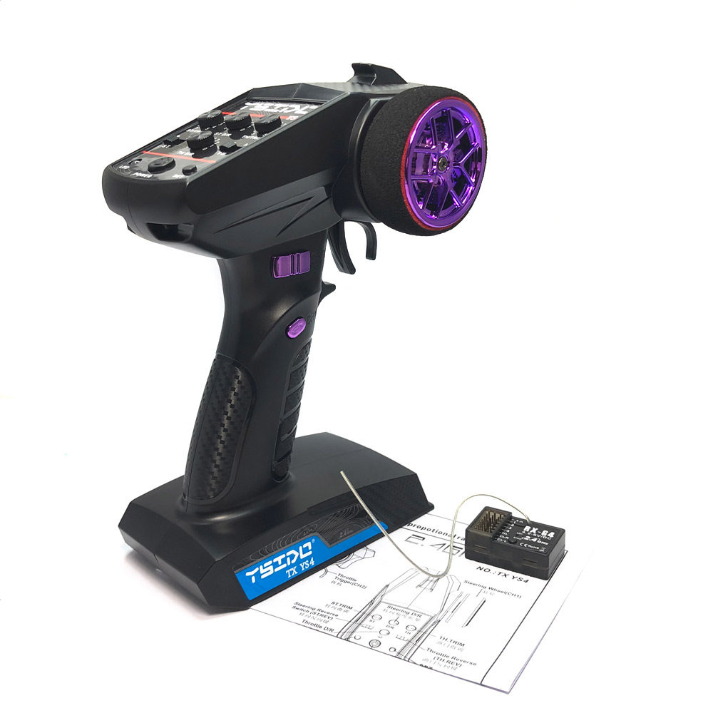 Ysido 2.4g Ys4 4Ch Remote Control Digital Radio Transmitter, with Receiver