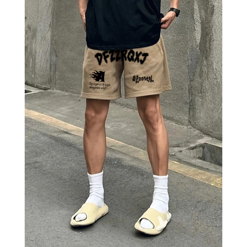 Summer West Coast American Style Trendy Brand Design Letter Casual Loose Shorts Men's Basketball Sports Five-Point Pants