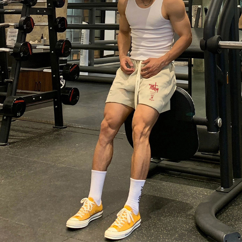 Summer Trendy American Casual Loose High-Street ins Letter Shorts Men's Basketball Sports Versatile Five-Point Shorts