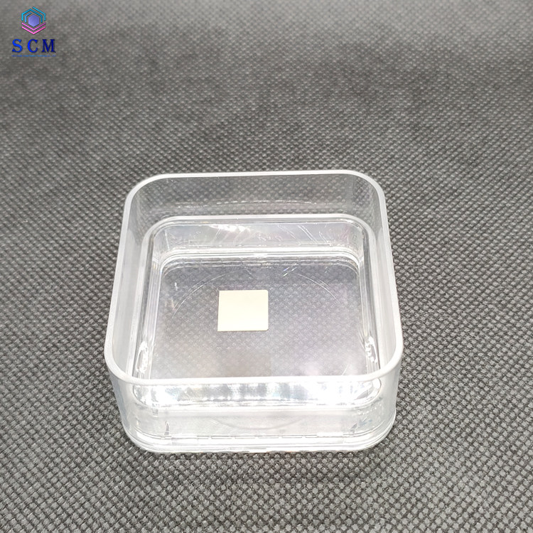 单晶铝酸镧基片LaAlO3 10*10*0.5mm衬底双抛电子专用材料