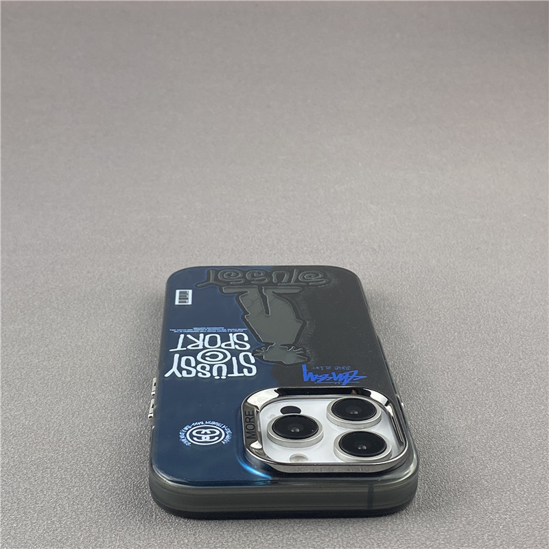 Trendy Electroplated Stussy Phone Case Suitable for Apple 16 Pro Max, New 15 Pro, Anti-Drop iPhone 16 Pro, High-End 17 Pro Max Protective Case, 13 Personalized Men's 17 Hard Case, 17 Pro Trendy Electroplated Stussy Phone Case Suitable for Apple 16 Pro Max, New 15 Pro, Anti-Drop iPhone 16 Pro, High-End 17 Pro Max Protective Case, 13 Personalized Men's 17 Hard Case, 17 Pro