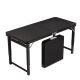 Outdoor Folding Table with Adjustable Height, Camping Table and Chair Set, Portable Picnic Table, Aluminum Alloy Night Market Stall Small Table