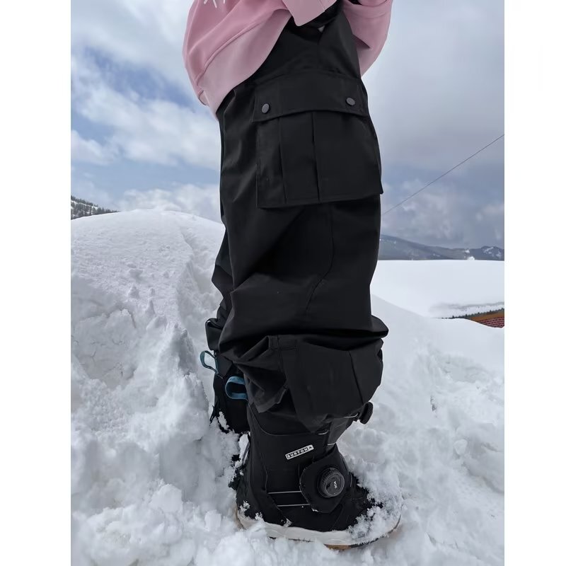 Outdoor Sports Pants for Men and Women, Snowboarding Pants, Waterproof and Windproof, Trendy Style, Loose Fit, Oversize Ski Pants