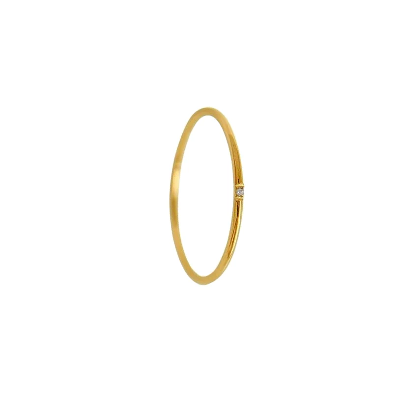 Small design golden ring, does not fade, light luxury style