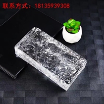 Glass Tile Shower Bar Transparent Crystal Tile Square Hot Melt Ultra White Background Cloud Mist Double Sided Frosted Color Solid