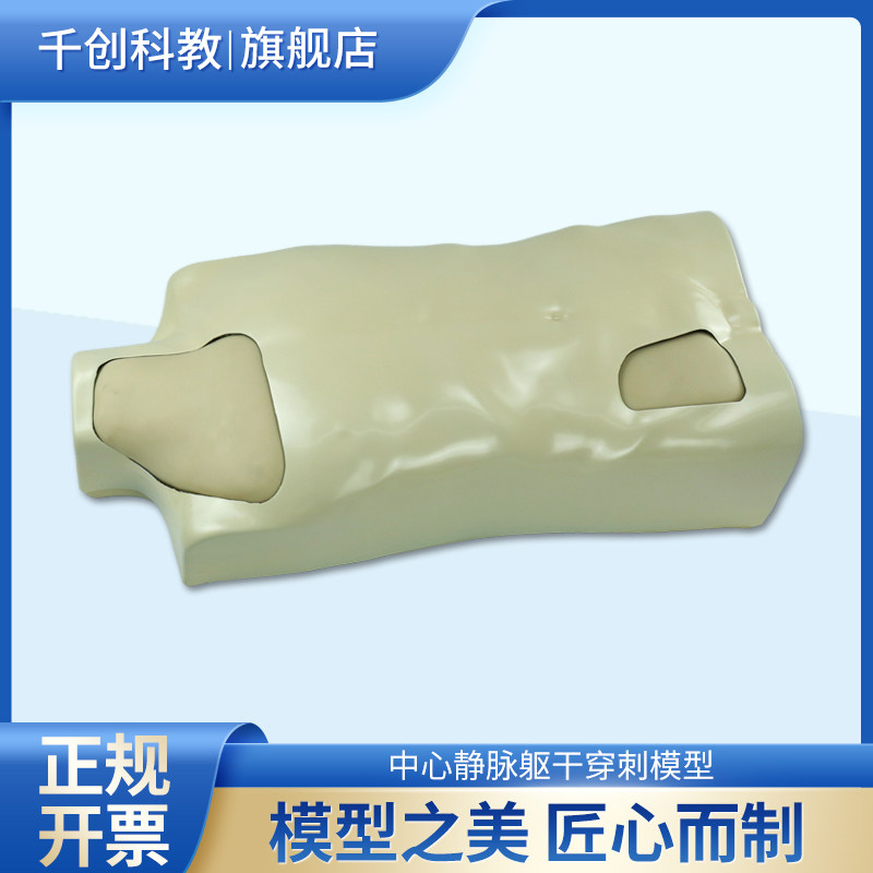 中心静脉穿刺训练模型 高仿真躯干模拟人 静脉注射穿刺练习教具 医学院校实训工具 临床技能培训模型