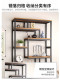 New Chinese-Style Iron Art Display Shelf for Tea Room, Antique Display Cabinet, Non-Solid Wood Modern Minimalist Decorative Shelf