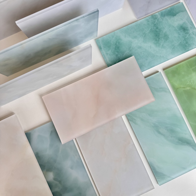 Translucent Imitation Marble Jade with a Warm Skin-Like Feel, Resin Glass, Resin Board, Acrylic Board, Stone-Patterned Ceiling and Wall Materials Translucent Imitation Marble Jade with a Warm Skin-Like Feel, Resin Glass, Resin Board, Acrylic Board, Stone-Patterned Ceiling and Wall Materials