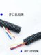 Colorful national standard PVC flame retardant corrugated pipe electrician threading hose wire insulated casing fire protection home decoration thread pipe