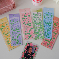 ins south Korean rose sparkling laser stickers hand ledger chasing starred small card DIY decorative material mugka waterproof paste