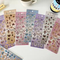 Original Xanka Sticker Lococo Precious Stones Material Retro Diamond Handbill Stickers Small Caro Tray Decorative Material Sticker