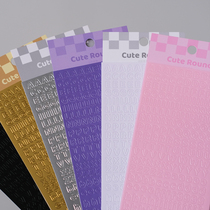 Creative English Alphabet ALPHABET Disc Sticker Scalding Gold Hot Silver Cute Round Body Letters Collage Hand Ledger of Decorative Material