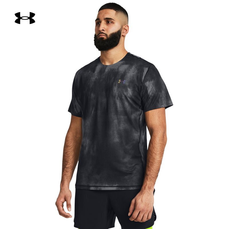 Under Armour Ua New Men's Quick-Drying Tie-Dye Running Training Sports Short-Sleeved T-Shirt 1383669