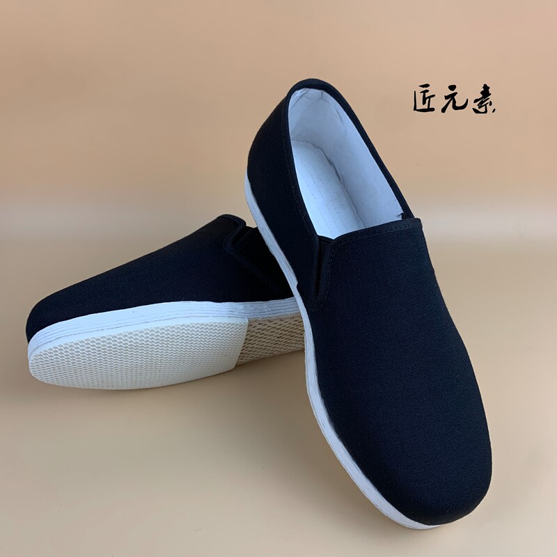 Craftsman Elements (Handmade Shoes) Small Elastic Hand Mille Layer Dress Men's Summer Breathable Old Beijing Cloth Shoes