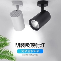 Bull LED mounted suction suction light free track 20W30W seat wall Ceiling lamp Cob clothing store warm white