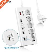 Power Strip 5 E Outlets Socket with SB QC 3.0 Quick Charge