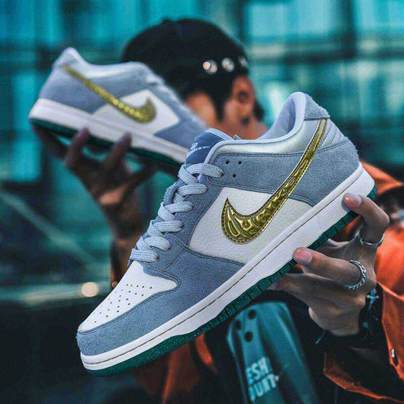 Aj Men's Shoes Dunk Frozen Low-Top Men's Sneakers Putian Bubblegum Couple Casual Sports Trendy Shoes