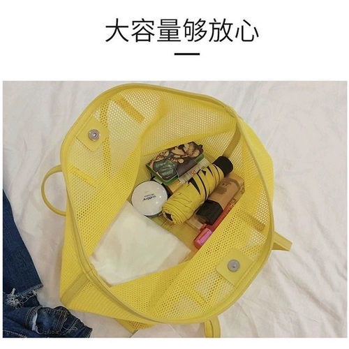 Пляжная сумка для плавательных принадлежностей, портативная корзина для матери и ребенка, прочная льняная сумка для выхода на улицу