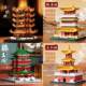 Four Famous Towers: Tengwang Pavilion, Chinese Ancient Architecture, Building Blocks, Mortise and Tenon Toys, Educational Assembly Model, Three-Dimensional Puzzle