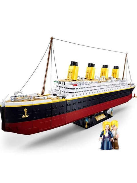 2025 New Titanic Cruise Ship Building Blocks Adult High-Difficulty Assembly Toy for Boys Compatible with Lego