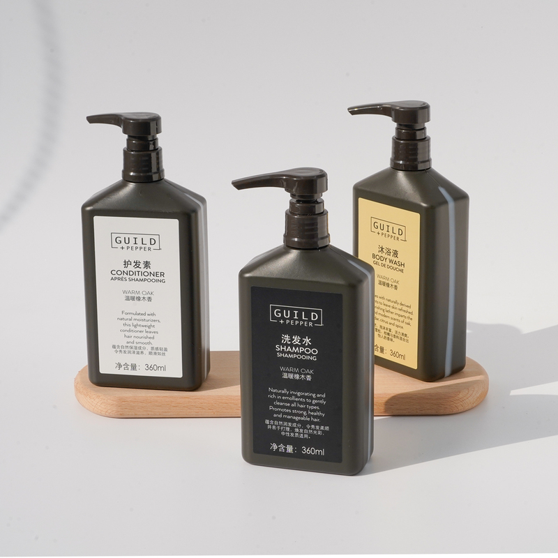 Hilton Greymont Resort Spa Warm Oak 360ml Shampoo Conditioner Body Wash Moisturizer
