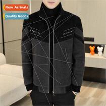 Autumn winter padded thickened collar tweed jacket jacket me